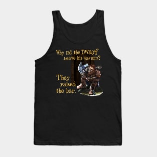 Dwarf RPG Tabletop Gamers Dungeon Party Funny Pun Tank Top